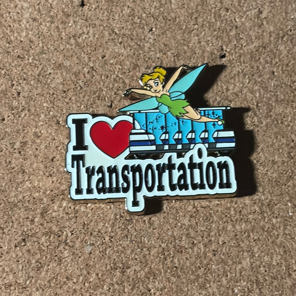Disney transportation trading pin